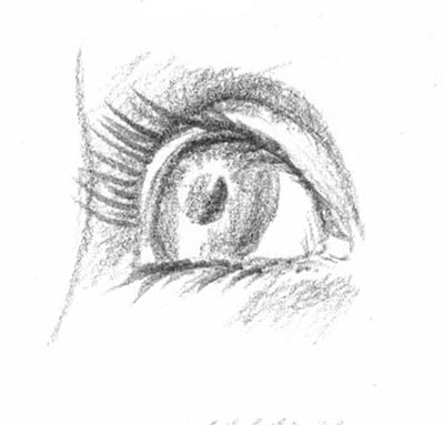 Zeichnung – ein Auge