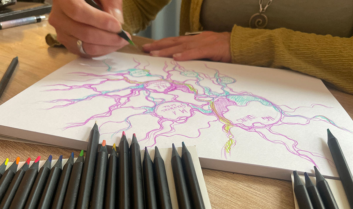 Hero-Hände zeichnen NeuroGraphik Hero-Hände zeichnen NeuroGraphik