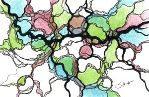 NeuroGraphik mit Kreisen