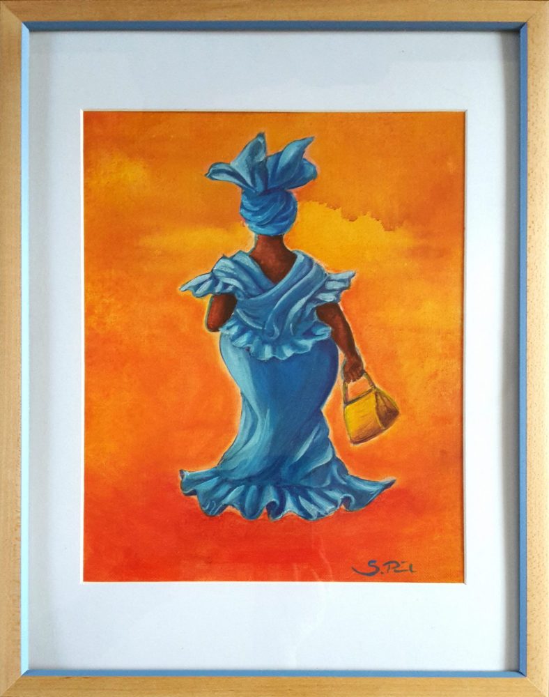 Mama Ruth - Acryl auf Leinwand - 24 x 30 cm mit Holzrahmen 30 x 40 cm